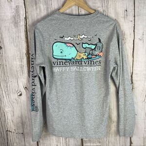 Vineyard Vines Limited Edition Halloween Long Sleeve T Shirt Mens Small  F